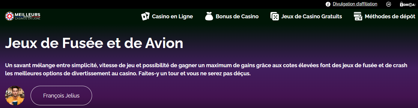 Crash jeux de casino en ligne les plus populaires en France sélection Jeux-fm